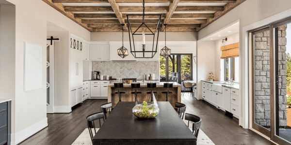 expansive farmhouse kitchen design